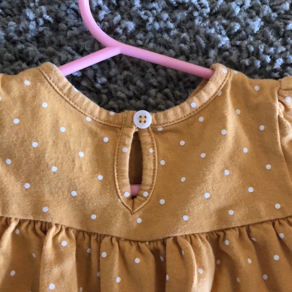 Yellow & White Polka Dot Dress - Picture 4 of 5